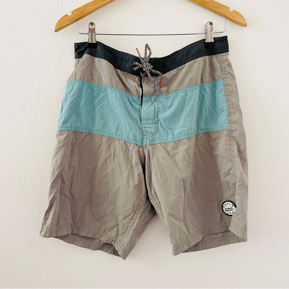 Men’s Katin Board Shorts - Gray Blue Colorblock